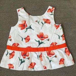 NWT Janie and Jack floral tank top, size 18-24 months